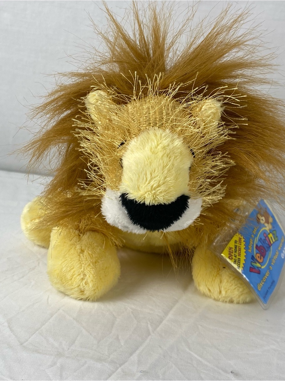 Webkinz Lion HM006 Ganz Plush Original Unopened Code Tag Y2K